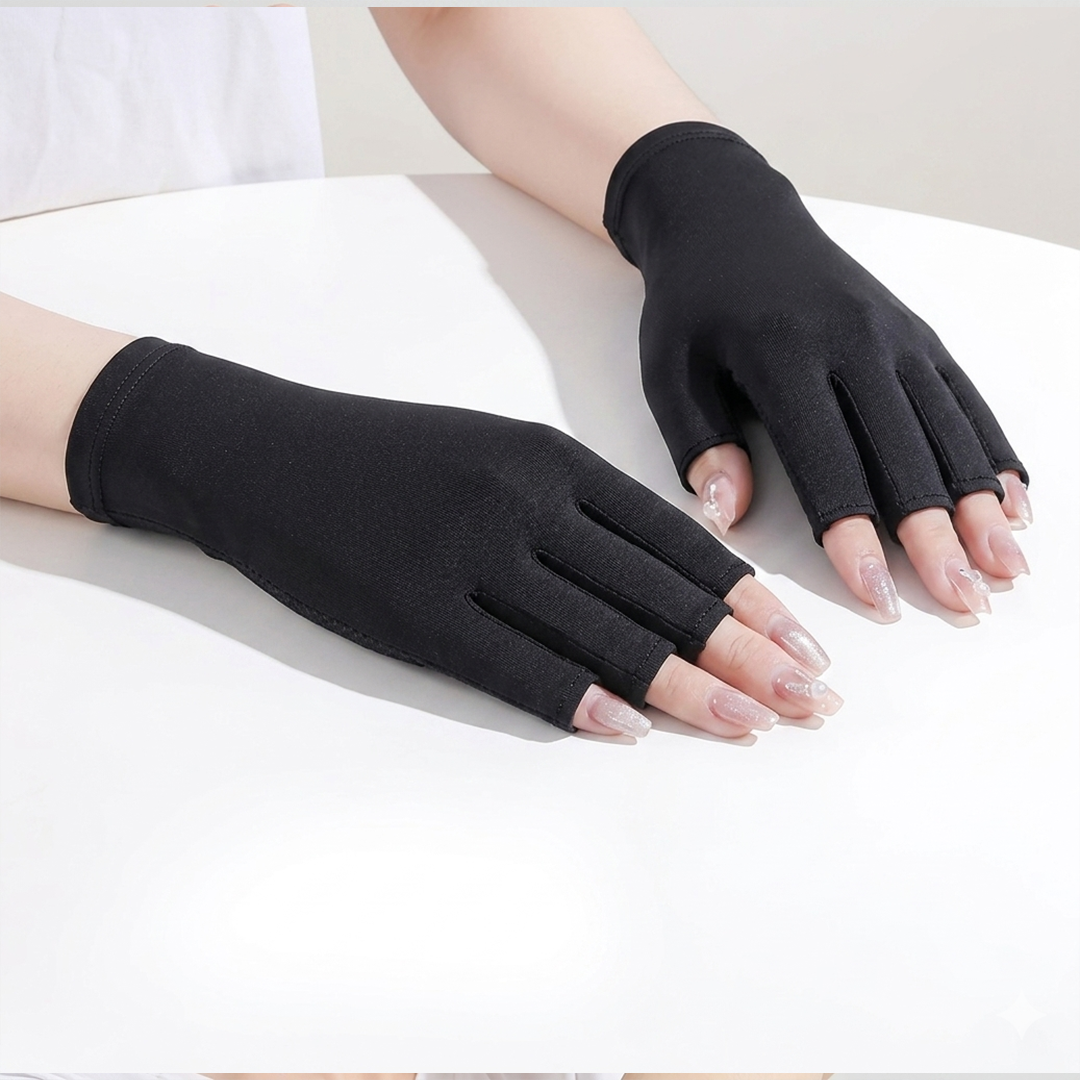 MALSHI Sarung Tangan Anti UV Sunscreen Gloves Nail Art - MS31 Gambar produk MALSHI Sarung Tangan Anti UV Sunscreen Gloves Nail Art - MS31 - 7