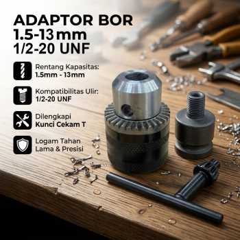LIXIU Adaptor Bor Drill Machine Chuck Key Converter Connecting - XI1