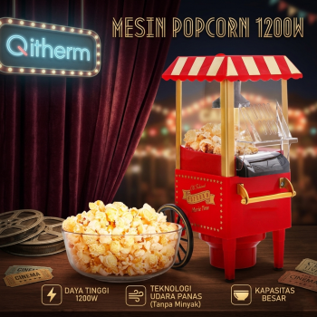 Gambar produk Qitherm Mesin Carnival Electric Popcorn Maker Hot Air 1200W - PM-2800