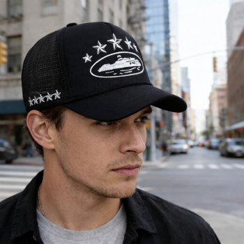 GUDIY Topi Trucker Jaring Mesh Hat Bordir Foam Inflatable - T200