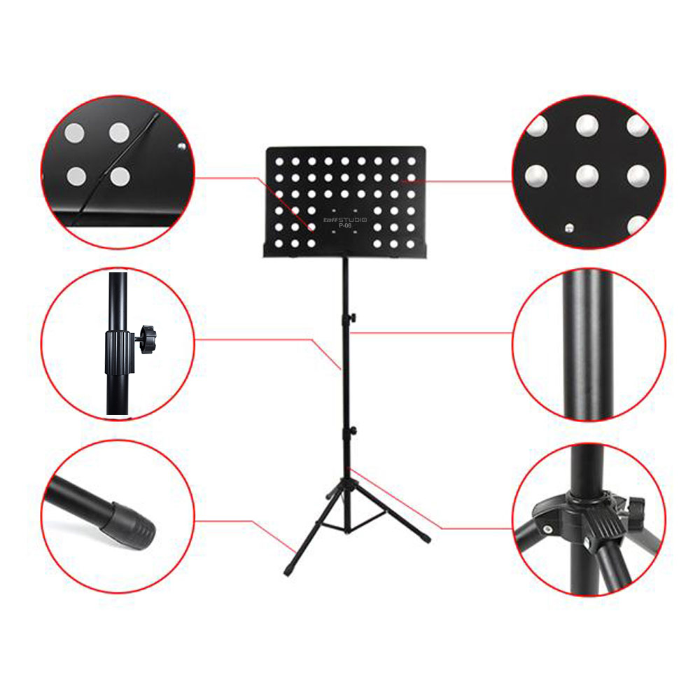 TaffSTUDIO Stand Partitur Sheet Musik Orchestra Tripod 50x34.5cm - P-06 Gambar produk TaffSTUDIO Stand Partitur Sheet Musik Orchestra Tripod 50x34.5cm - P-06 - 3