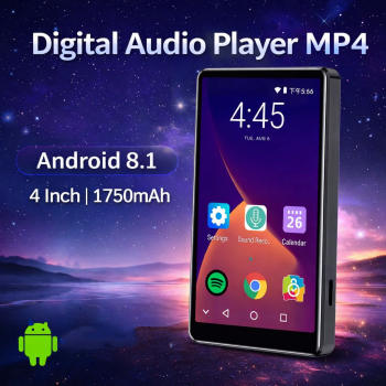 AQTA MP3 Digital Audio Player Bluetooth Android 8.1 MP4 4 Inch 1750mAh - Q8