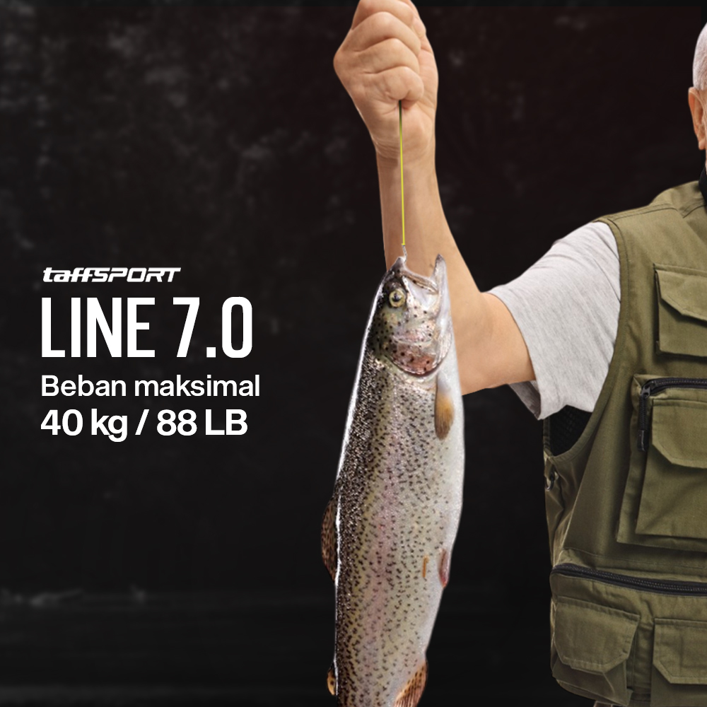 TaffSPORT Senar Pancing PE 8 Braided Strand Fishing Line 100M 8.0 - X8 Gambar produk TaffSPORT Senar Pancing PE 8 Braided Strand Fishing Line 100M 8.0 - X8 - 4