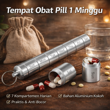 Gambar produk SR Tempat Obat Botol 1 Minggu 7 Grids Waterproof Pill Container - SR070273
