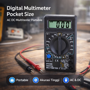 Gambar produk Vastar Digital Multimeter Pocket Size AC DC Multitester Portable - DT830B