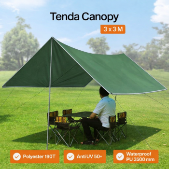 Gambar produk Flysheet Terpal Tenda Camping Waterproof Anti UV 3x3M - SF-010