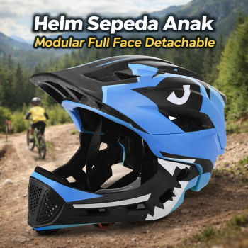 BIKEBOY Helm Sepeda Anak Modular Full Face Detachable MTB Skateboard - K22