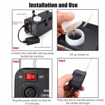 Gambar produk TaffLED Sistem Fogger Panggung Stage Machine Ejector with RGB LED - KY-LED500 - 7