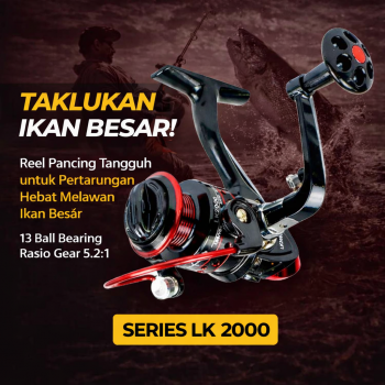 Gold Sharking Reel Pancing Spinning Fishing Reel 5.2:1 2000 - LK2000