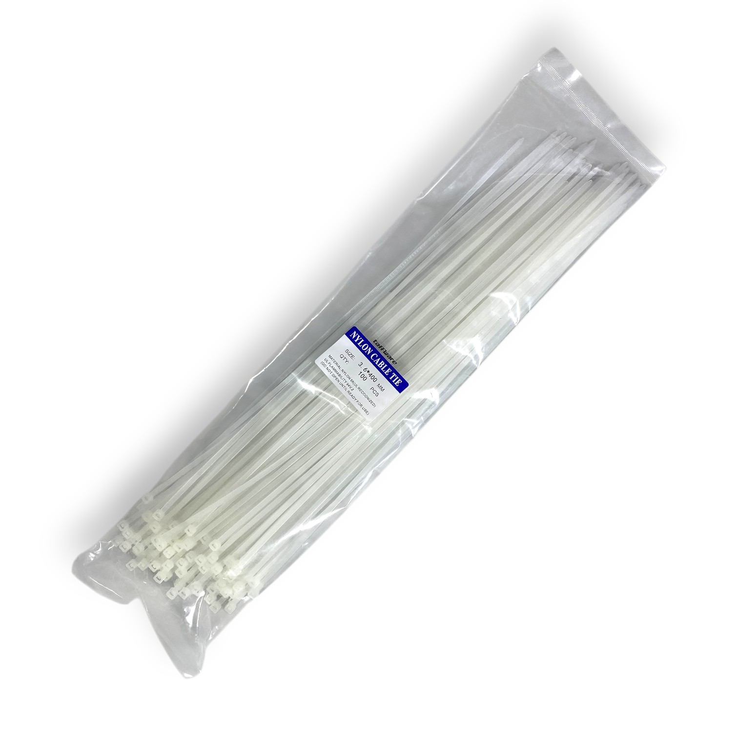 Taffware Kabel Ties Cable Nylon Multifunction 100 PCS 3.6x400mm - YQ835 Gambar produk Taffware Kabel Ties Cable Nylon Multifunction 100 PCS 3.6x400mm - YQ835 - Kemasan