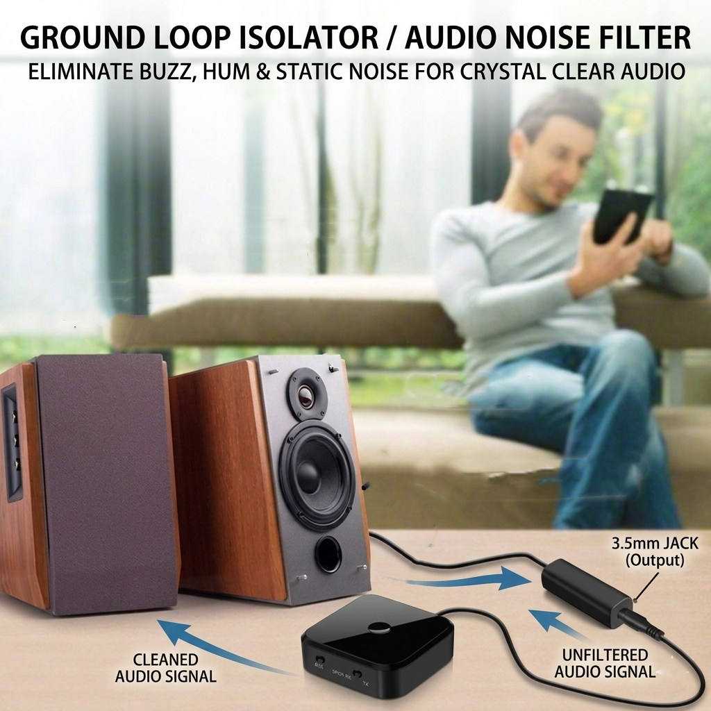Gambar produk TDK Noise Filter Audio Common Ground Loop Insulator Anti-Interference - G1 - Utama