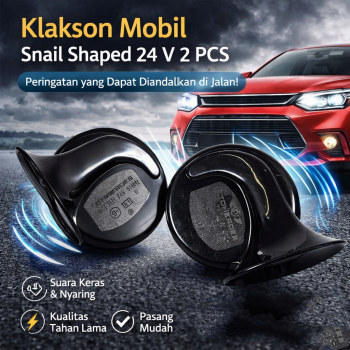 OTOHEROES Klakson Mobil Snail Shaped Loud Car Horn 24V 2 PCS - 60B