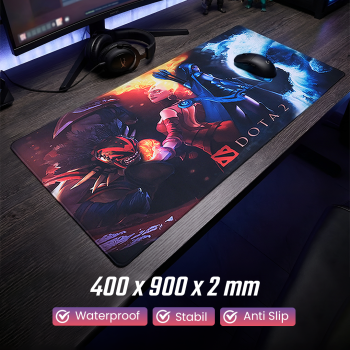 Gaming Mouse Pad XL Desk Mat Motif DOTA 2 Anti Slip 400x900x2mm