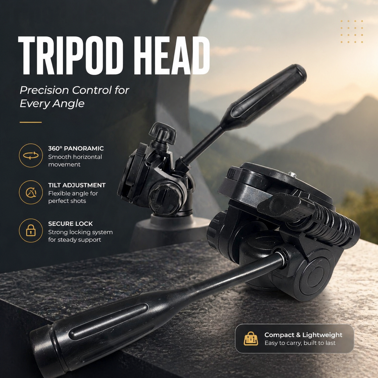 FEICHAO Tripod Head Adapter Level Meter Plate Handheld - FC975 Gambar produk FEICHAO Tripod Head Adapter Level Meter Plate Handheld - FC975 - Utama