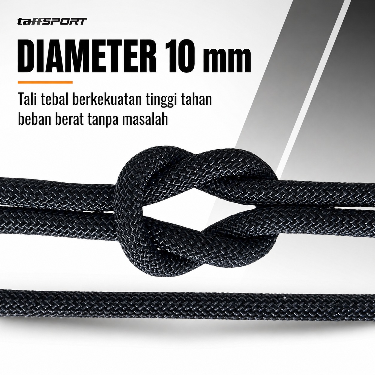 Gambar produk TaffSPORT Tali Paracord Panjat Tebing Climbing Rope 10mm Steel Buckle 20M - P4 - 1