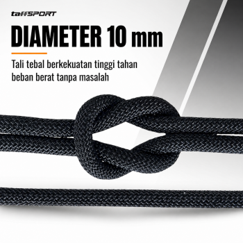 Gambar produk TaffSPORT Tali Paracord Panjat Tebing Climbing Rope 10mm Steel Buckle 20M - P4 - 1