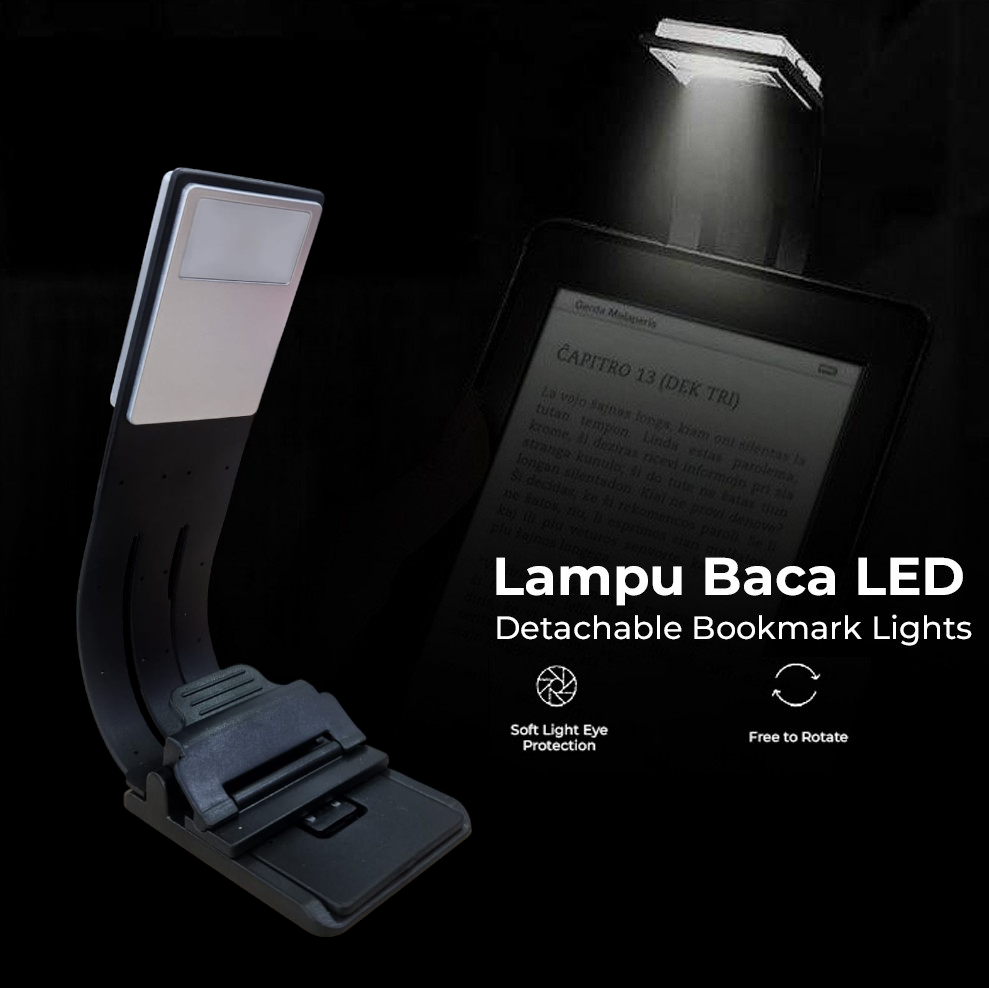 Gambar produk Lampu Baca Mini LED Detachable Clip Reading Lamp 3 Color 50 Lumens 3W - KD-20