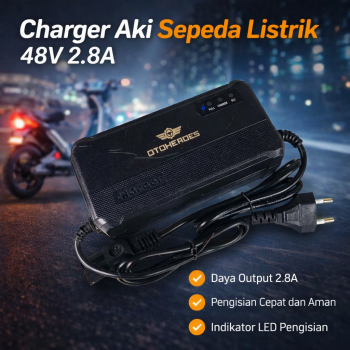 OTOHEROES Charger Aki Sepeda Listrik Portable Battery Charger 48V 2.8A - YF2023-06