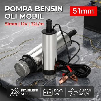 OTOHEROES Pompa Sedot Bensin Oli Mobil Transfer Pump 51mm 12V 32L/m - JS-12