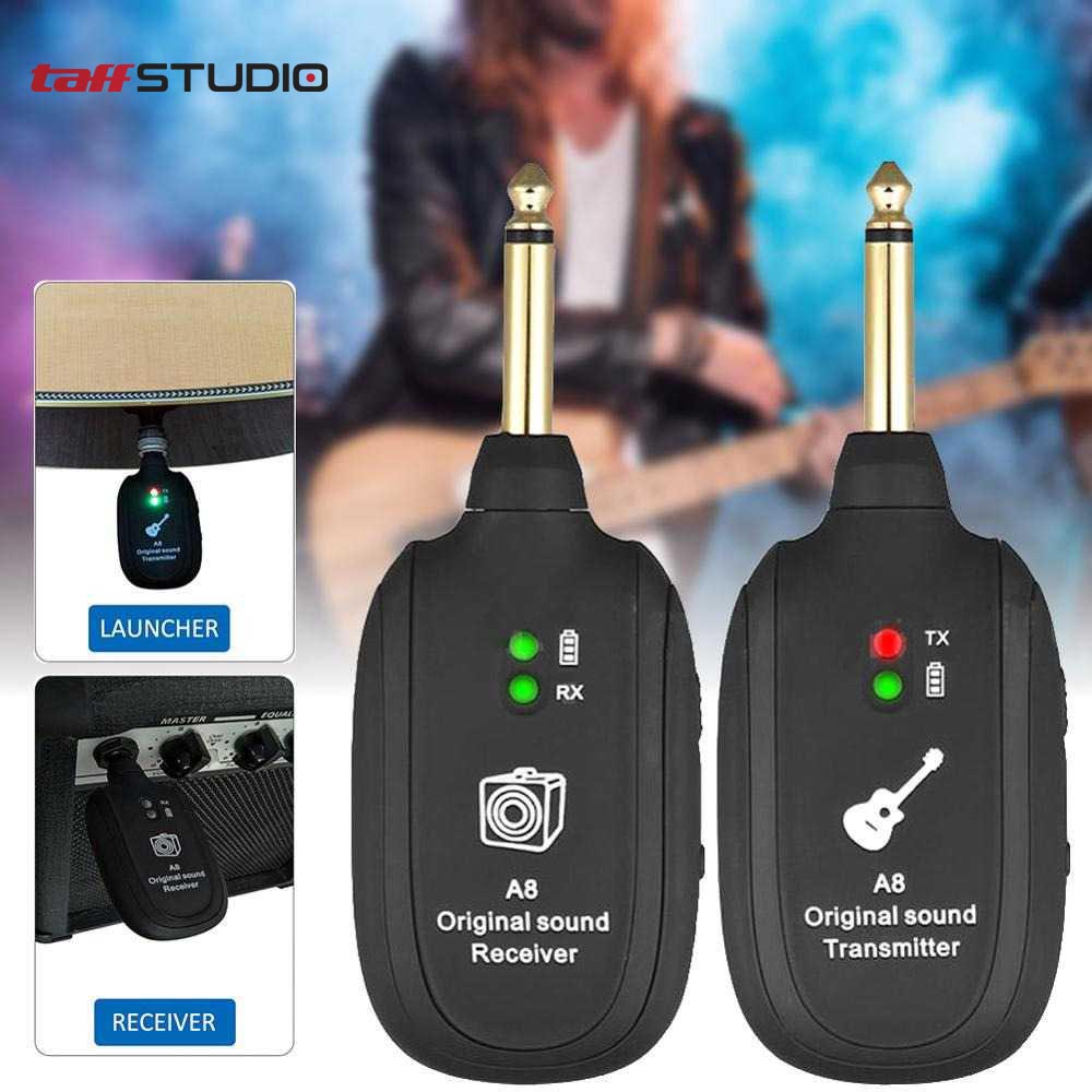 TaffSTUDIO 2.4G Wireless System Gitar Transmitter Receiver - A8 Gambar produk TaffSTUDIO 2.4G Wireless System Gitar Transmitter Receiver - A8 - Utama