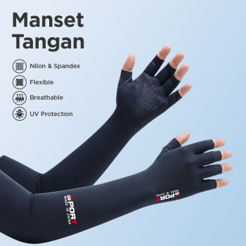 YXST Sarung Tangan Panjang Manset Long Sleeve Five Fingers Sunscreen - SP11