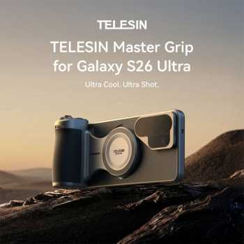 TELESIN Handle Selfie Grip Master Phone Shutter for Samsung S26 Ultra - P5-MCS-15-TSX