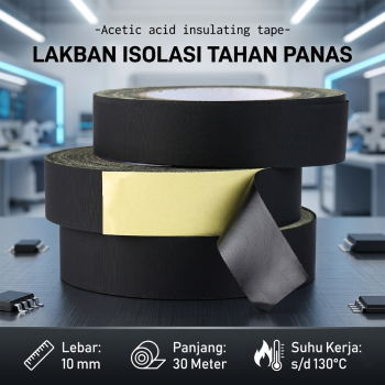 TaffPACK Isolasi Lakban Asetat Tahan Panas 0.21mm Flexible Tape - C-2