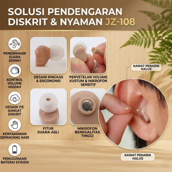 Gambar produk Carevas Alat Bantu Dengar In Ear Hearing Aid 1 PCS - JZ-108