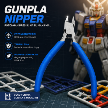RUITOOL Tang Pemotong Miniatur Plastik Gunpla Nipper Plier Single Edge - RT12