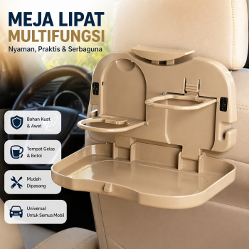 Meja Lipat Mobil Foldable Back Seat Table Multifunction Tray - JH-924