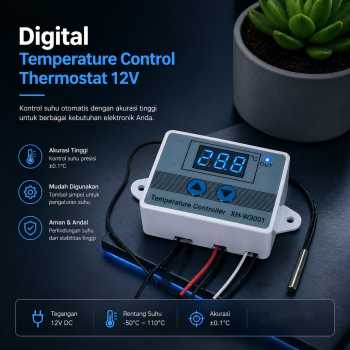 Taffware Digital Temperature Control Thermostat Microcomputer - XH-W3001
