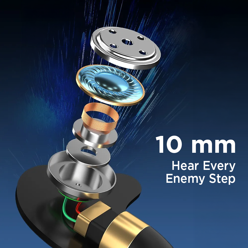 WKZ Earphone In-Ear Subwoofer Gaming Computer Sports with Microphone - S18 Gambar produk WKZ Earphone In-Ear Subwoofer Gaming Computer Sports with Microphone - S18 - 1
