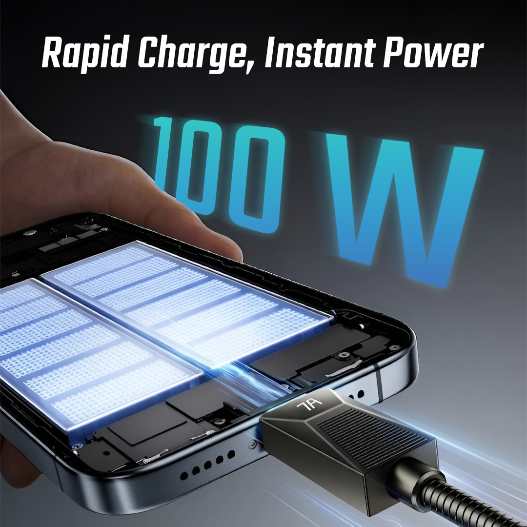 Gambar produk ESSAGER Kabel Data USB A to Type C Multifungsi Fast Charging 100W 1M - ES-X75