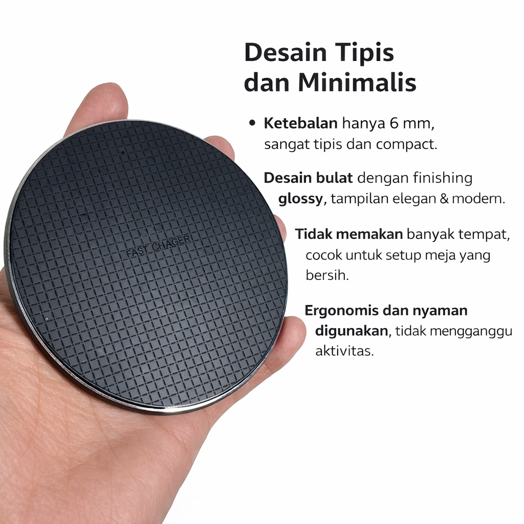 Centechia Universal Wireless Charger Fast Charging Station Base 2A 10W - K8 Gambar produk Centechia Universal Wireless Charger Fast Charging Station Base 2A 10W - K8