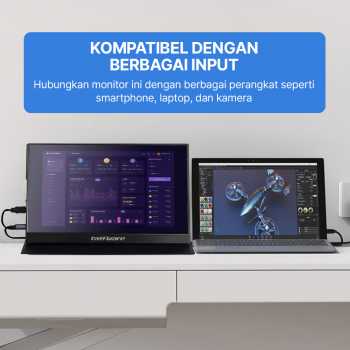 Gambar produk Taffware Portable Monitor Touchscreen 15.6 Inch IPS FHD 60Hz Type C - 1560MTSB