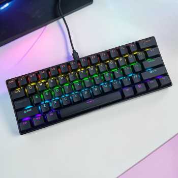 Y-FRUITFUL Mechanical Keyboard Gaming Wired Blue Switch 61 Keys - K33