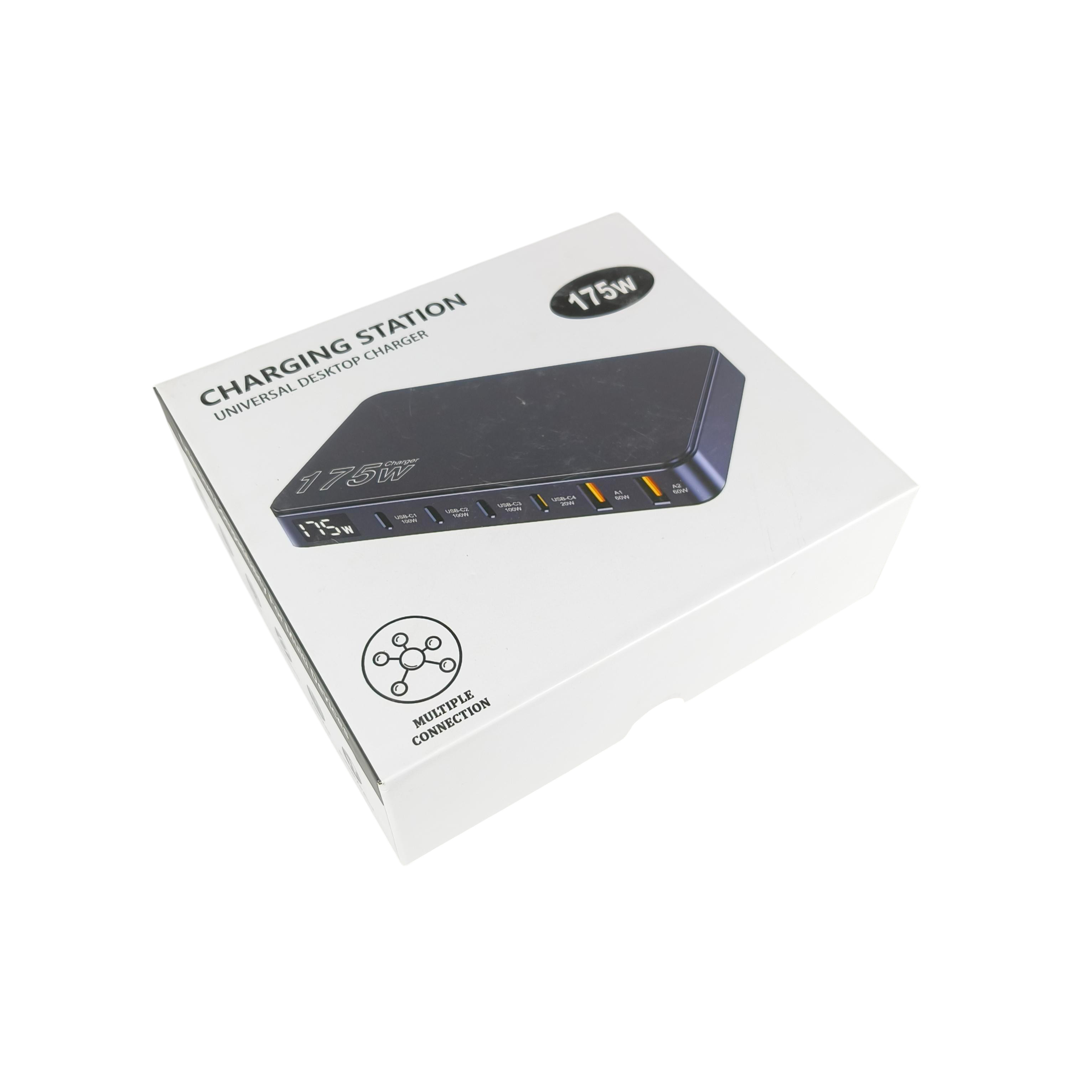 Gambar produk Taffware Charger USB Docking Station 6 Port Type C PD QC GaN 175W - BK-112D