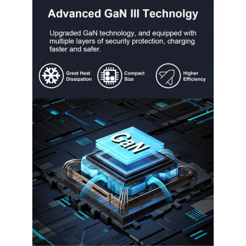 Gambar produk Taffware Charger USB Docking Station 6 Port Type C PD QC GaN 175W - BK-112D