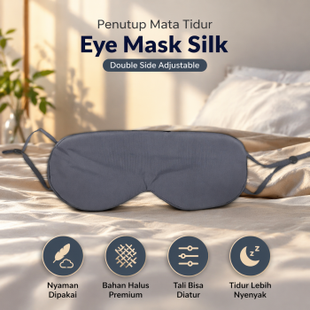 Predolo Penutup Mata Tidur Eye Mask Silk Double Side Adjustable - PR-22