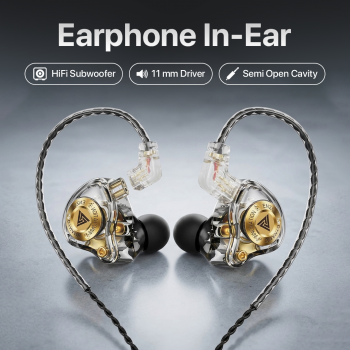 QKZ Earphone In-Ear Wired Detachable HiFi Semi Open Cavity with Mic - ENZO Pro