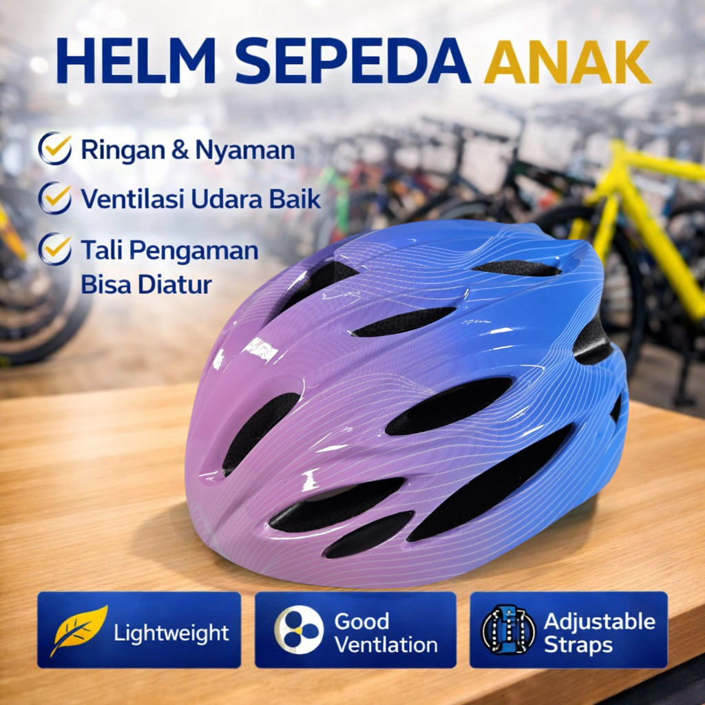 LOVIER Helm Sepeda Anak Scooter Bicycle Helmet Outdoor Sports - K20 Gambar produk LOVIER Helm Sepeda Anak Scooter Bicycle Helmet Outdoor Sports - K20 - Utama