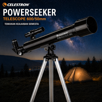 CELESTRON Powerseeker Teropong Bintang Astronomical Telescope 600/50mm - 50AZ