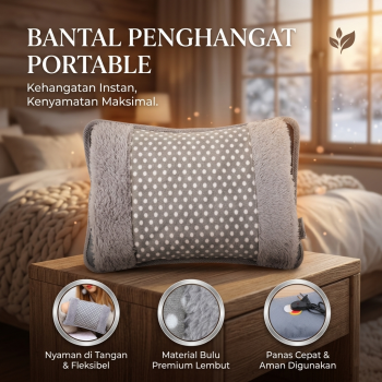 HEJ Hot Water Bag Electric Warmer Pillow Bantal Penghangat Portable - HJ-2050