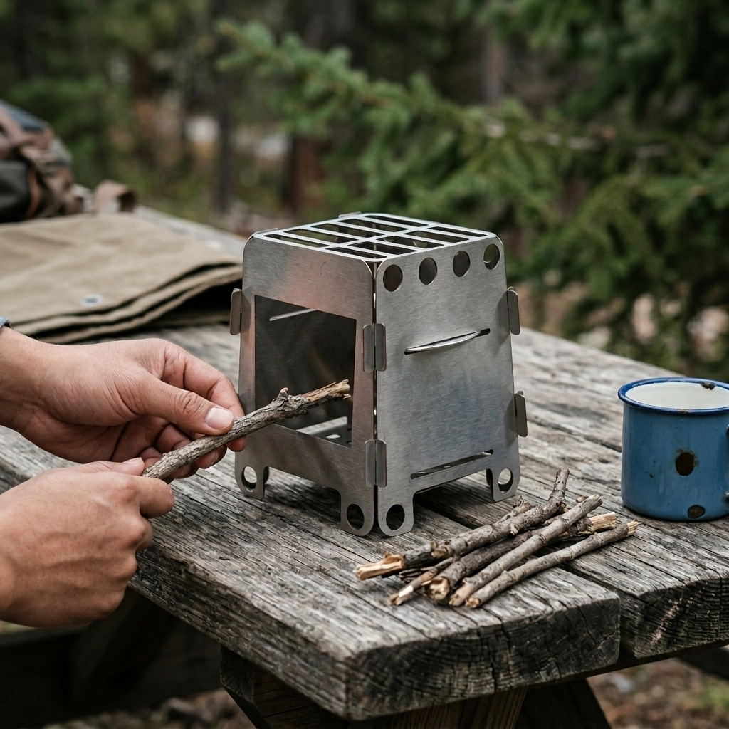 Gambar produk LIX Kompor Portable Tungku Arang Kayu Spiritus Outdoor Camping Stove - L-95