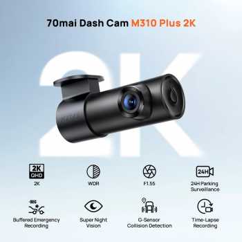 Gambar produk 70mai Dashcam Mobil Rotateable Voice Control Night Vision 3MP 2K - M310 Pro