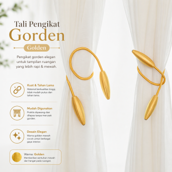 Arbitrary Tali Pengikat Tirai Gorden Tiebacks Curtain Clip 1 PCS - A65
