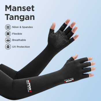 YXST Sarung Tangan Panjang Manset Long Sleeve Five Fingers Sunscreen - SP11