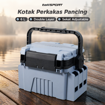 TaffSPORT Kotak Perkakas Pancing Fishing Tackle Box Double Layer - JF-31