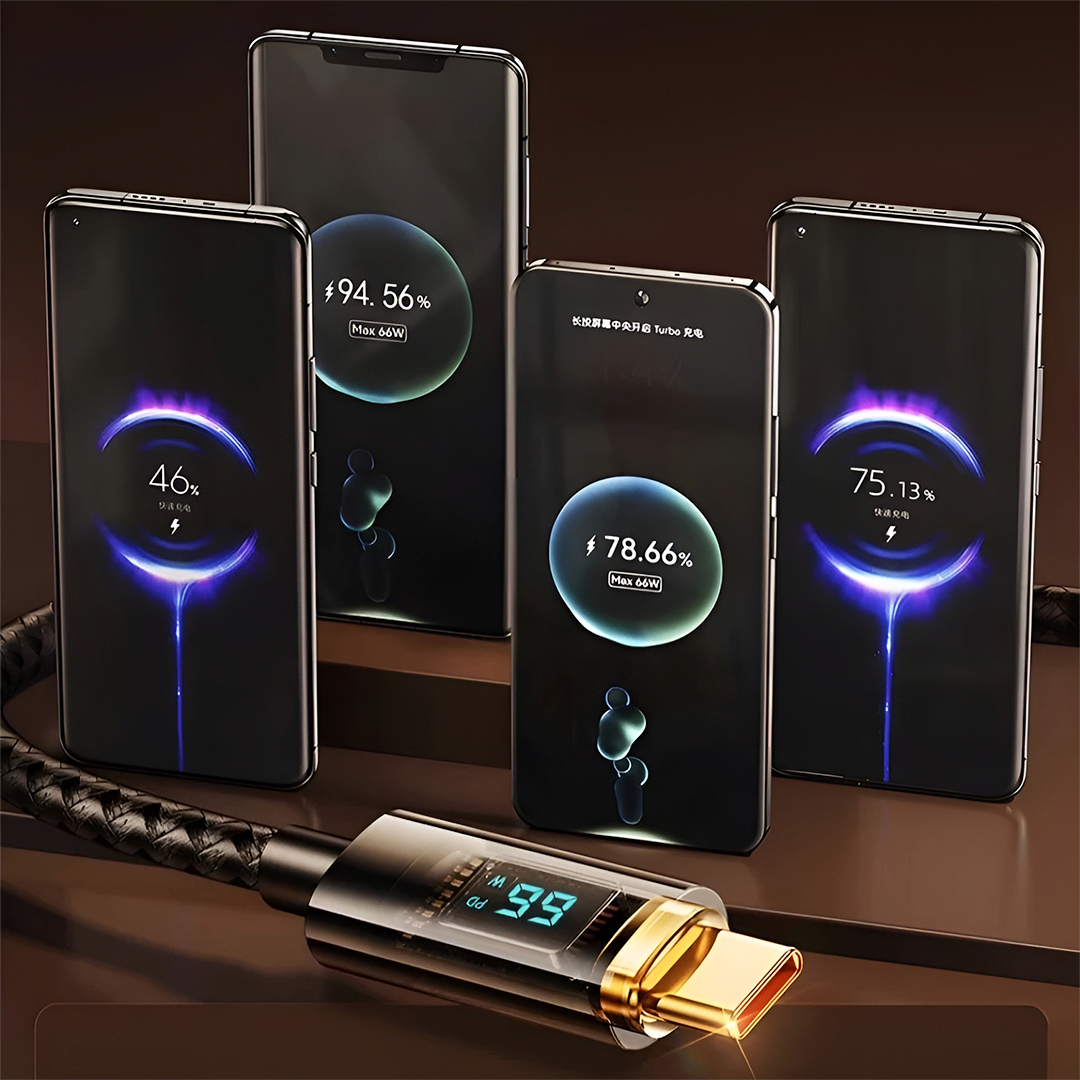 Gambar produk INXAMY Kabel Charger USB Type C Fast Charging Braided 66W 1.2M - XM66