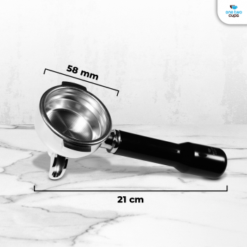 Gambar produk One Two Cups Portafilter Single Spout Stainless Steel 58mm Plastik - AL304 - 8